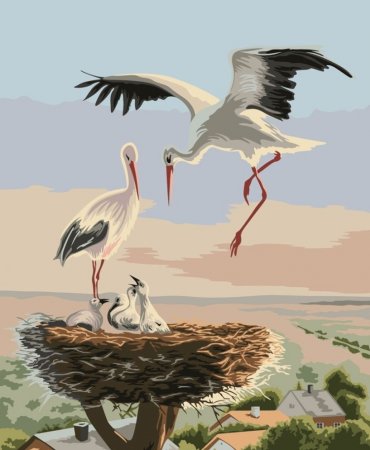 Журавли клипарт на прозрачном фоне