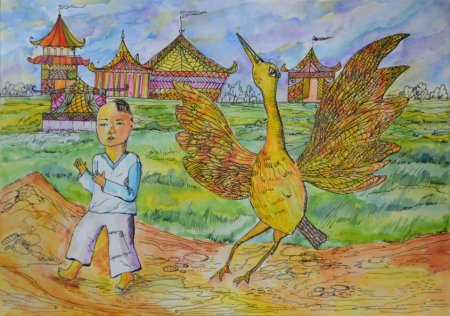 Свинья китайская живопись