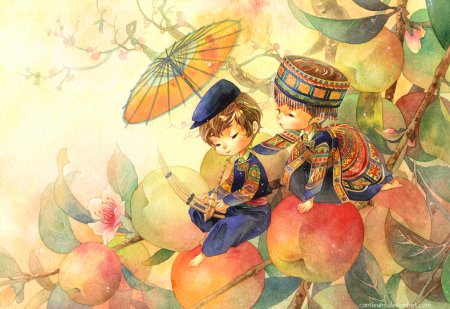 Китайские художники про детей