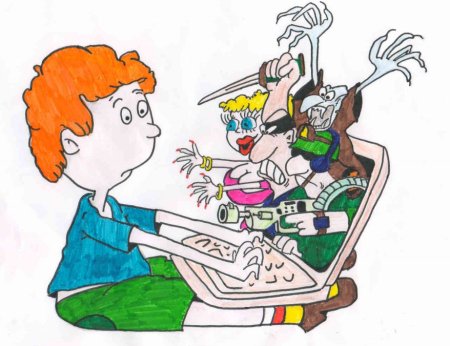 Рисунок на тему интернет зависимость