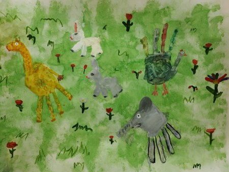 Рисование ладошками для детей