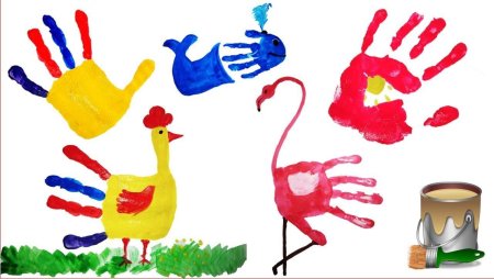 Поделки из отпечатков ладошек