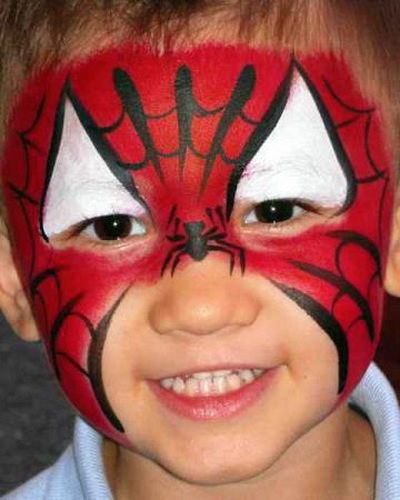 Аквагрим человек паук