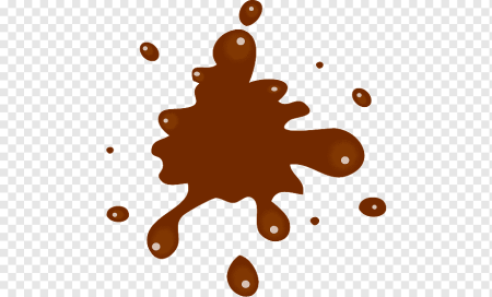 Коричневый цвет Клякса