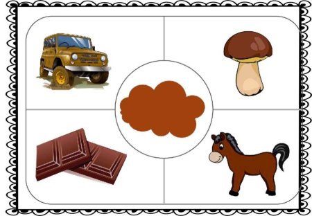 Карточки для изучения цветов