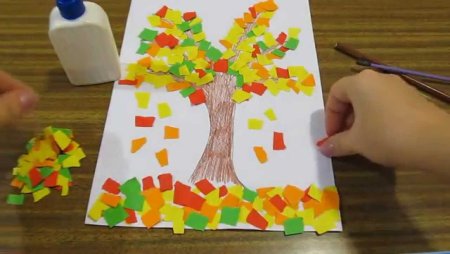 Занятия цветной бумаги с ребенком