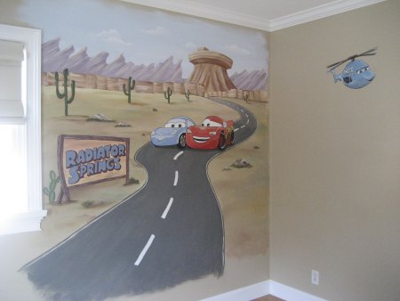 Роспись в детской комнате мальчику