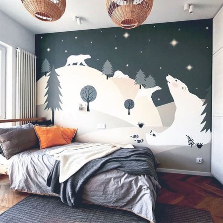 Роспись стен в детской для мальчика