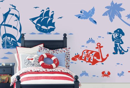 Роспись стен в детской для мальчика