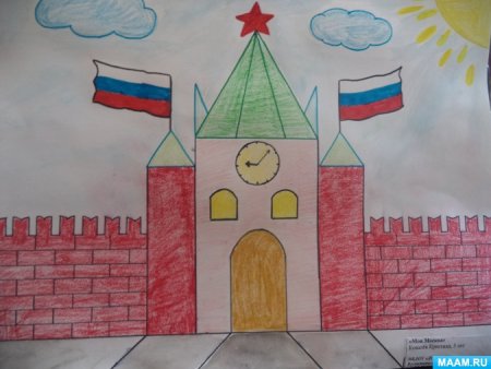 Кремль рисунок