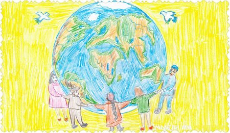 Мир на планете счастливы дети