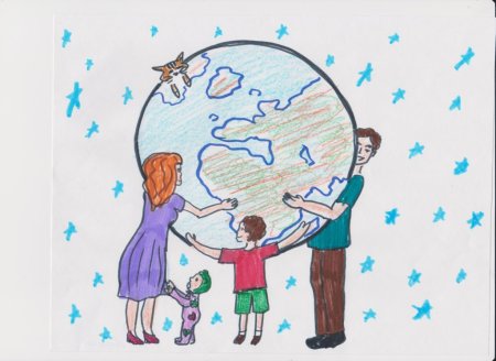 Рисунок на тему мир на земле
