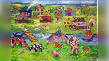 Рисунок на тему моё село