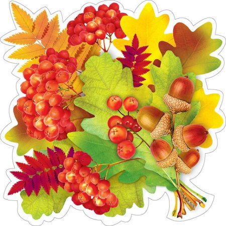 Ветка рябины в нетрадиционной технике рисования