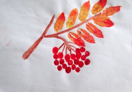 Аппликация рябина