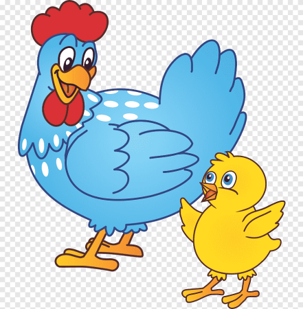 Курица с цыплятами для детей