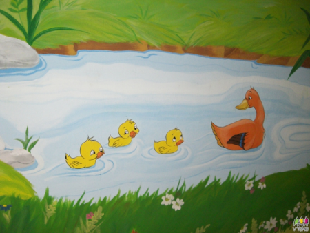 Рисование уточка с утятами