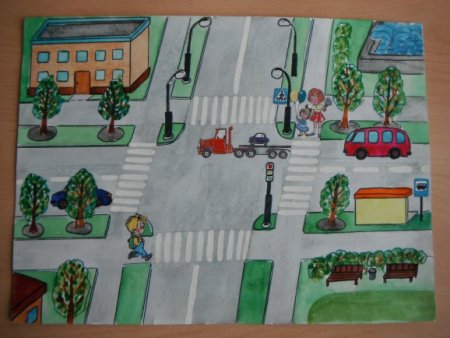 Рисование по улицам города ПДД