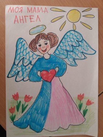 Ангел рисунок для детей