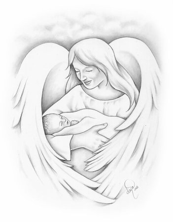 Рисунки на тему мама ангел