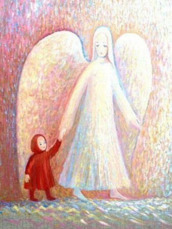 Ангел гуашью