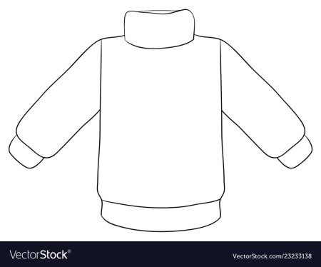 Трафарет свитера для рисования