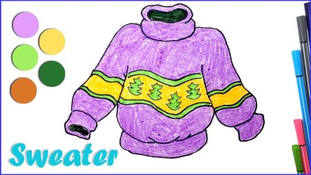 Рисование украшение свитера