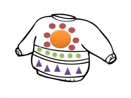 Рисование украшение свитера