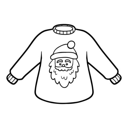 Свитер для раскрашивания детям