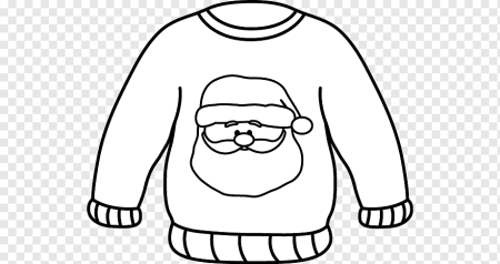 Трафарет свитера для рисования