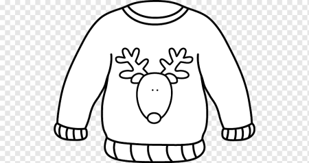 Трафарет свитера для раскрашивания