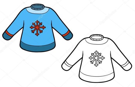 Разукрашивание свитера средняя группа