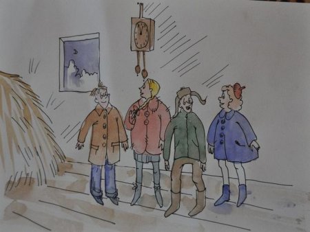 Иллюстрация к рассказу сказка о потерянном времени