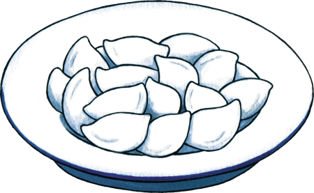 Пельмени раскраска