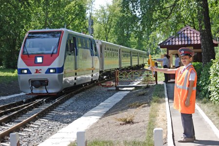 Детская железная дорога г Новомосковск