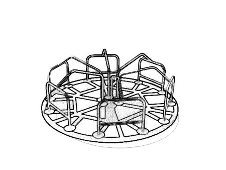 Эскиз карусели детской