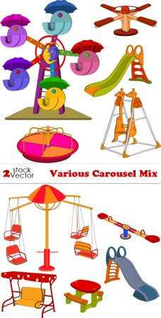 Аппликация качели карусели