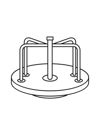 Батут раскраска для детей