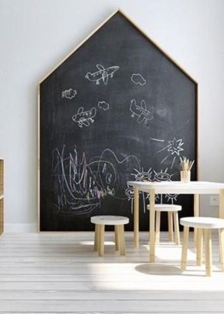 Доска домик для рисования мелом