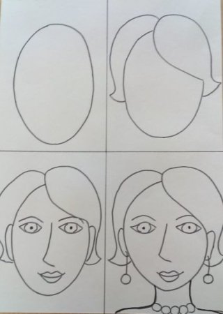 Мама с ребенком рисунок