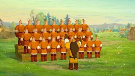 Сказка о царе Салтане рисунок 33 богатыря