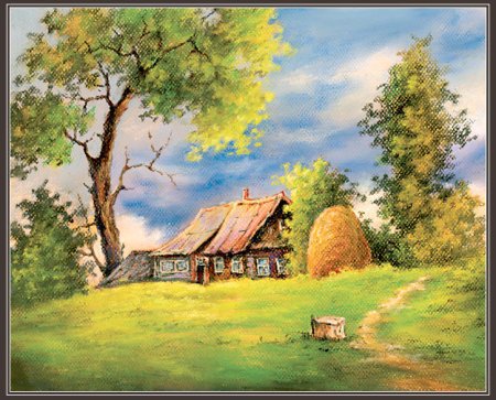 Сельский пейзаж для детей