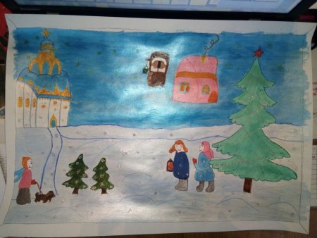 Рисование волшебница зима