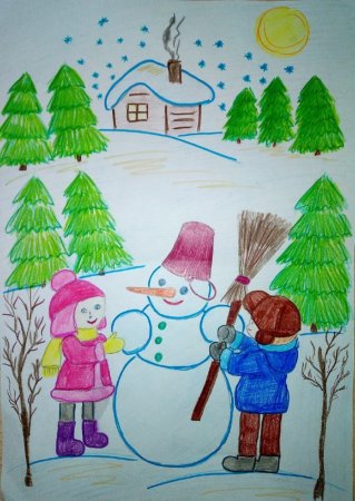 Рисунок на тему волшебница зима