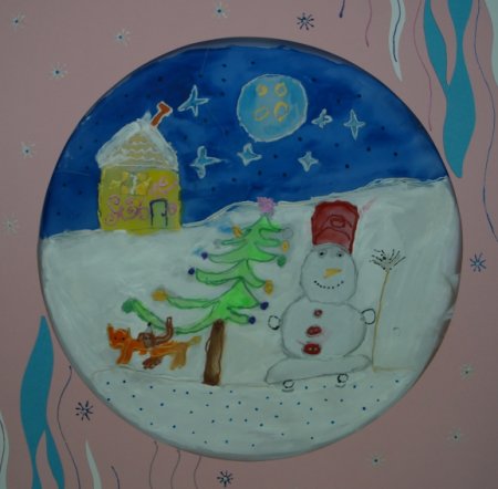 Рисование волшебница зима