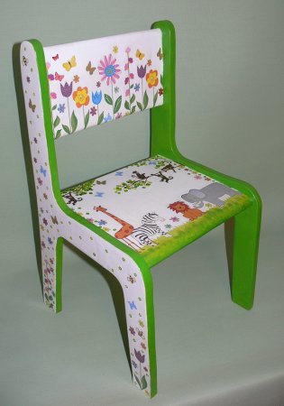 Декупаж детского стульчика