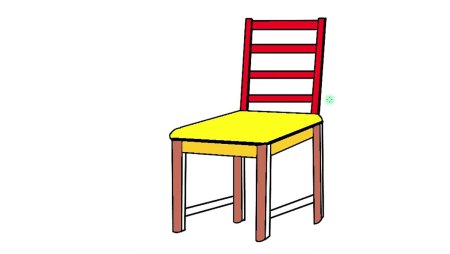 Нарисовать детский стул