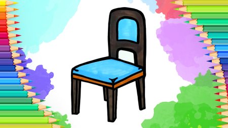 Стул рисование детский сад