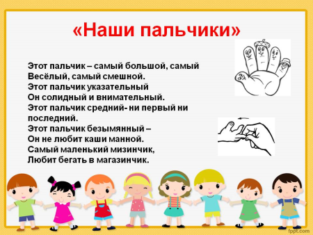 Гимнастика для пальцев пальчиковая игра
