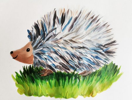 Нарисовать ежика